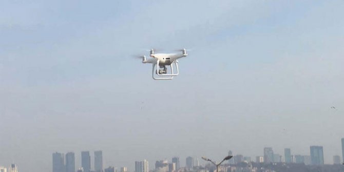 Beyoğlu'nda drone destekli denetim