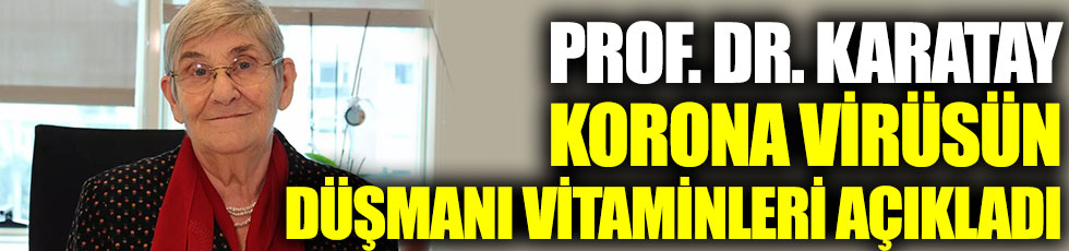 Prof. Dr. Canan Karatay, korona virüsün düşmanı olan vitaminleri açıkladı