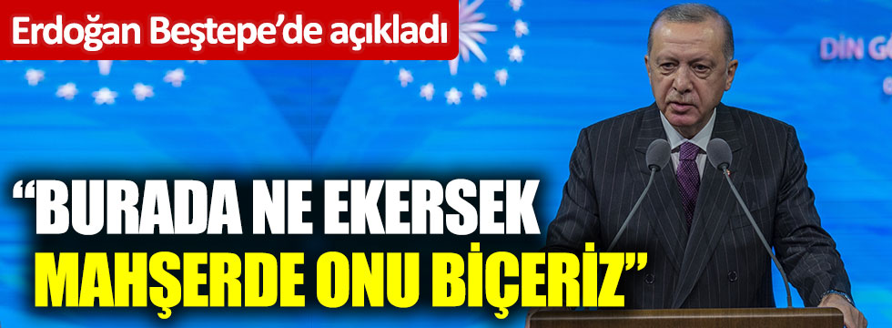 Cumhurbaşkanı Erdoğan canlı yayında açıkladı