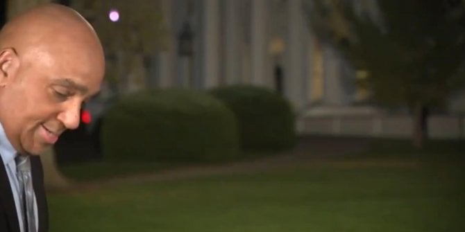 CNN muhabiri, Beyaz Saray rakunuyla karşı karşıya