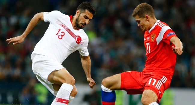 UEFA Uluslar Ligi maçında Türkiye Rusya deplasmanında