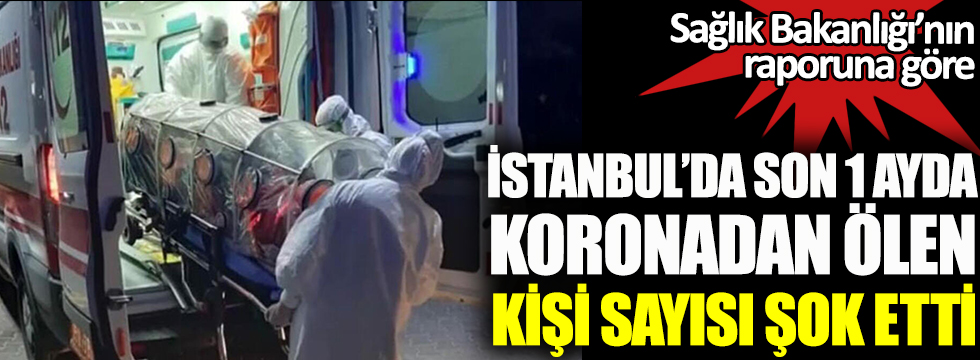 İstanbul'da son 1 ayda koronadan ölen kişi sayısı şok etti. Sağlık Bakanlığı'nın raporuna göre