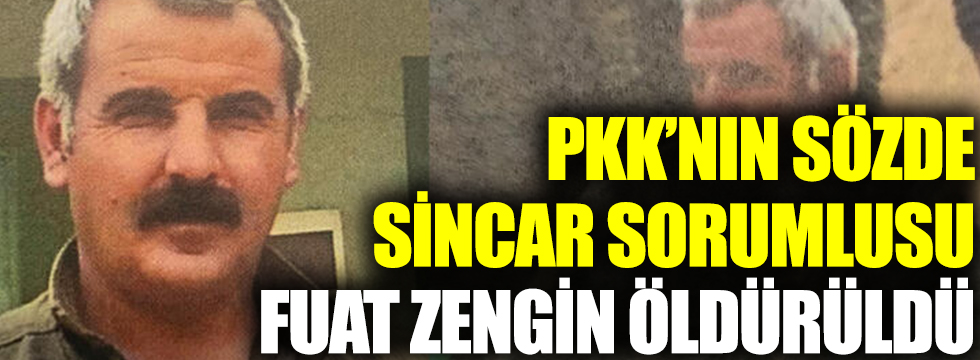 PKK'nın sözde Sincar sorumlusu Fuat Zengin öldürüldü