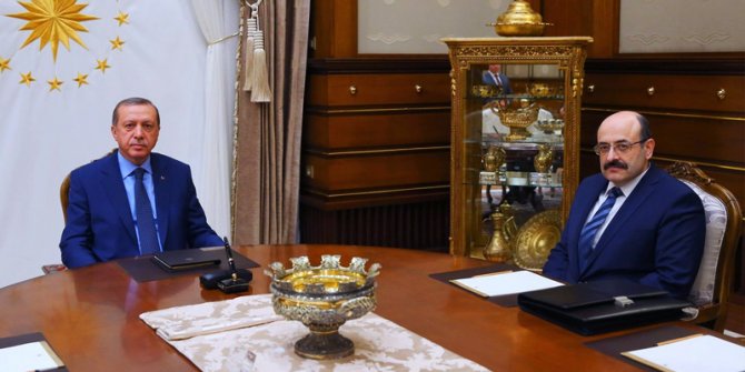 Cumhurbaşkanı Erdoğan YÖK Başkanı Yekta Saraç ile görüştü