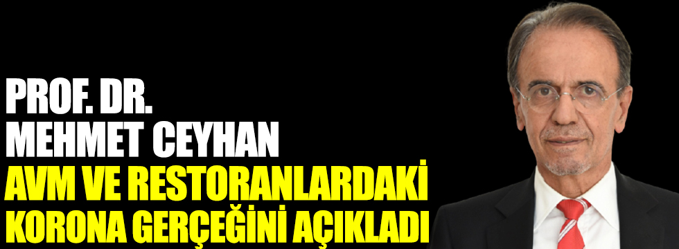 Prof. Dr. Mehmet Ceyhan AVM ve restoranlardaki korona gerçeğini açıkladı: Hepimiz diken üstündeyiz
