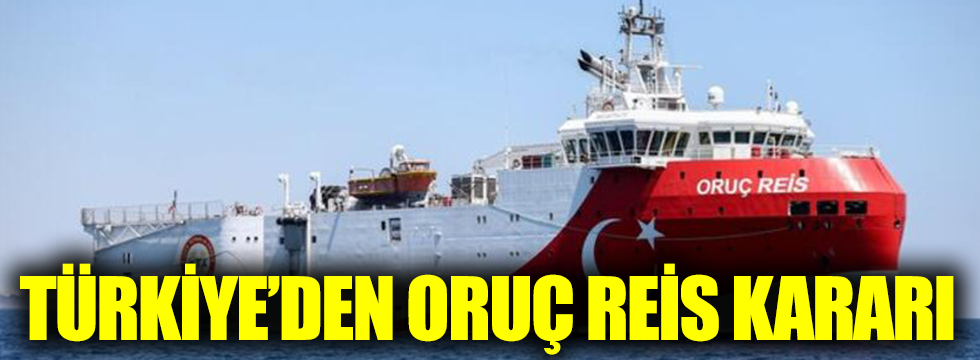 Türkiye'den Oruç Reis kararı. NAVTEX 27 Ekim'e kadar uzatıldı