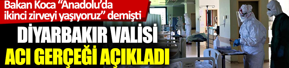 Diyarbakır Valisi acı gerçeği açıkladı. Sağlık Bakanı Koca Anadolu’da ikinci zirveyi yaşıyoruz demişti