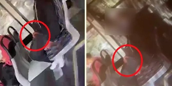 İETT'de bir sapık, kadına bakarak mastürbasyon yaptı, kameralara yakalandı