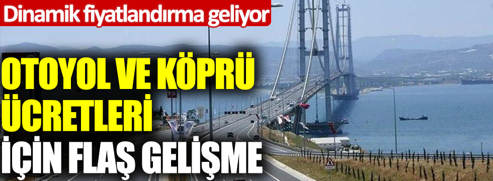 Otoyol ve köprü ücretleri için flaş gelişme! 'Dinamik fiyatlandırma' geliyor