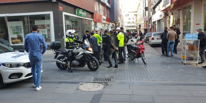 Sivas'ta motosiklet sürücülerine ceza