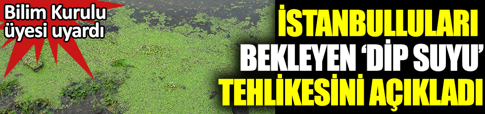 Bilim Kurulu üyesi uyardı. İstanbulluları bekleyen 'dip suyu' tehlikesini açıkladı