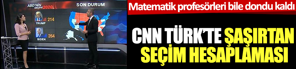 CNN Türk'te şaşırtan seçim hesaplaması. Matematik profesörleri bile dondu kaldı