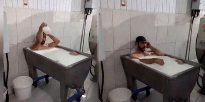 Konya'daki fabrikada süt banyosu yapan şahıslar hakkında flaş gelişme