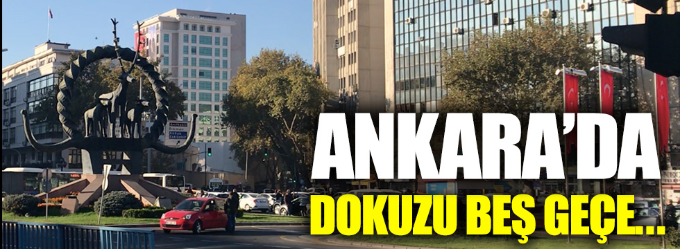 Saat 9'u 5 geçe Ankara'da hayat durdu, o anlar kameralara böyle yansıdı