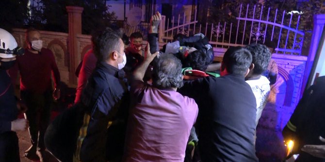 Antalya'da şüpheli olay! Nurullah 4 katlı binadan düştü. Demir parmaklıklara saplanınca itfaiye böyle kurtardı