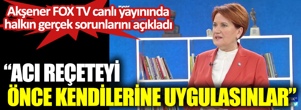 İYİ Parti lideri Meral Akşener canlı yayında yeni anayasa iddialarını cevapladı