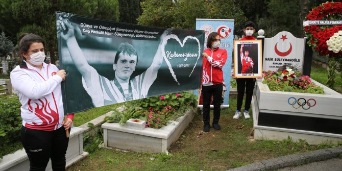 Türk sporunun efsane ismi Naim Süleymanoğlu mezarı başında anıldı