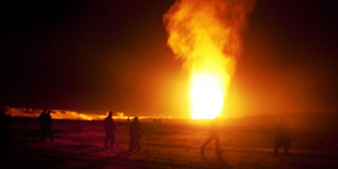 Mısır'da doğalgaz boru hattı infilak etti