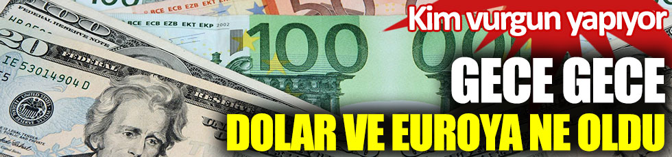 Gece gece dolar ve euroya ne oldu? Kim vurgun yapıyor