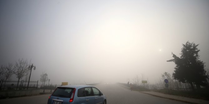 Düzce'de yoğun sis hayatı olumsuz etkiliyor