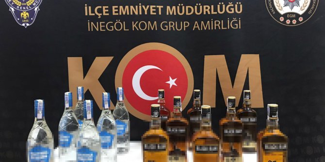 Bursa'da kaçak içki ele geçirildi