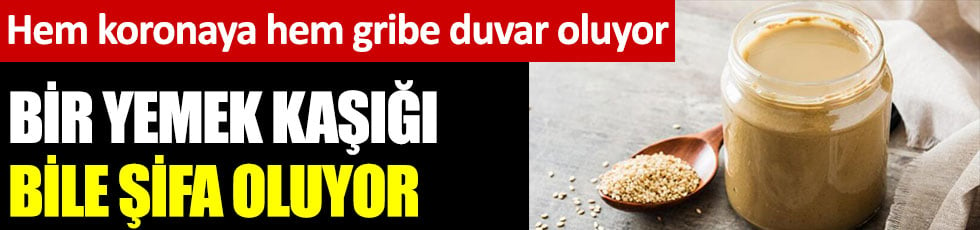 Hem korona virüse hem gribe duvar oluyor. Bir yemek kaşığı bile şifa oluyor