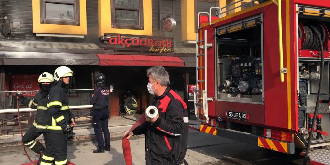 Samsun'da lokantada yangın