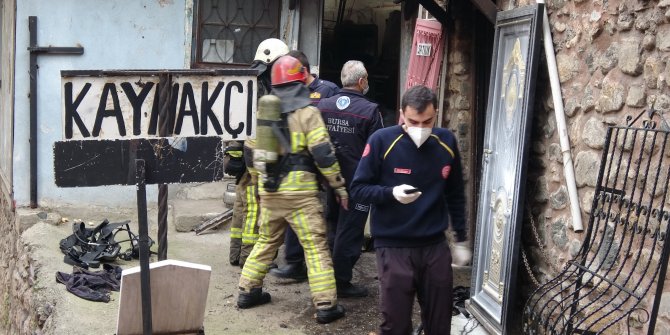 Bursa'da kaynak dükkanında patlama