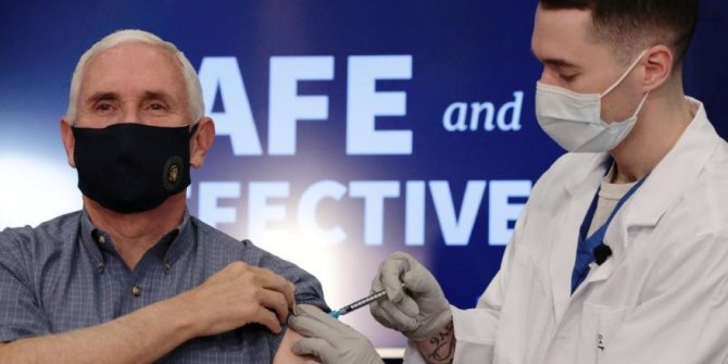 ABD Başkan Yardımcısı Mike Pence canlı yayında aşı oldu