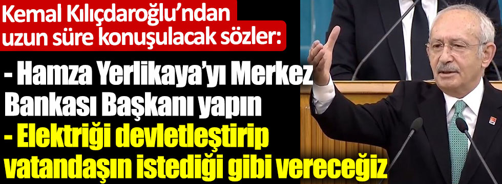 CHP lideri Kılıçdaroğlu grup toplatısında konuştu