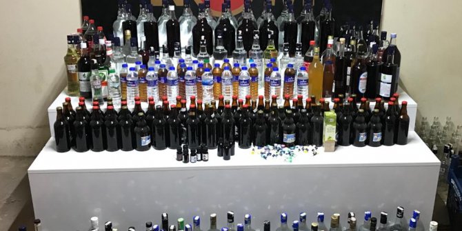 Bursa'da 210 litre sahte içki ele geçirildi: 2 gözaltı