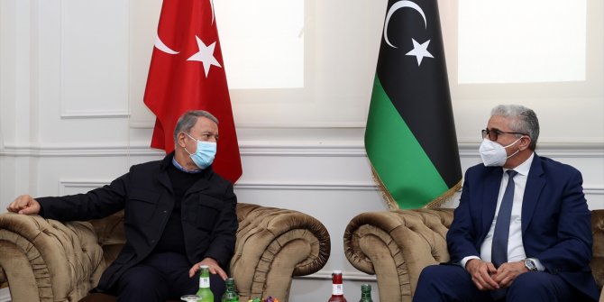 Hulusi Akar Libya İçişleri Bakanı Başağa ile görüştü