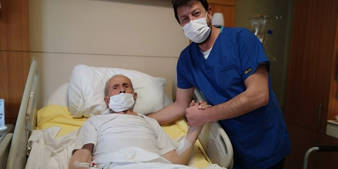 100 torunlu 103 yaşındaki Hacı Dedenin büyük zaferi