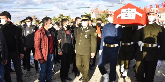 Şehit Sözleşmeli Er Abdullah Paltacı memleketi Konya'da son yolculuğuna uğurlandı