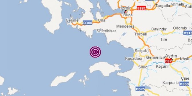 İzmir 4 büyüklüğündeki depremle sallandı