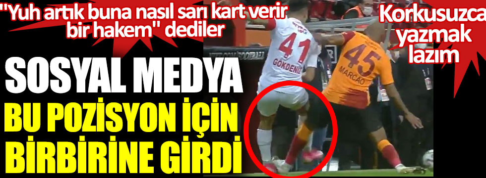 Galatasaray Antalyaspor maçında da hakem rezilliği devam etti. Sosyal medya bu pozisyon için birbirine girdi