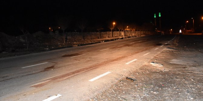 Aksaray'da otomobil koyun sürüsüne çarptı 2 kişi yaralandı