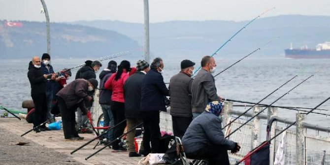 Balıkçılar oraya akın etti