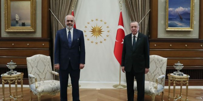 Cumhurbaşkanı Erdoğan, Arnavutluk Başbakanı Rama'yı kabul etti