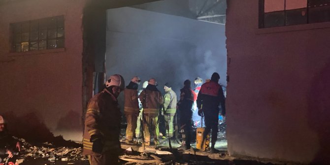 Maltepe'de depoda korkutan yangın
