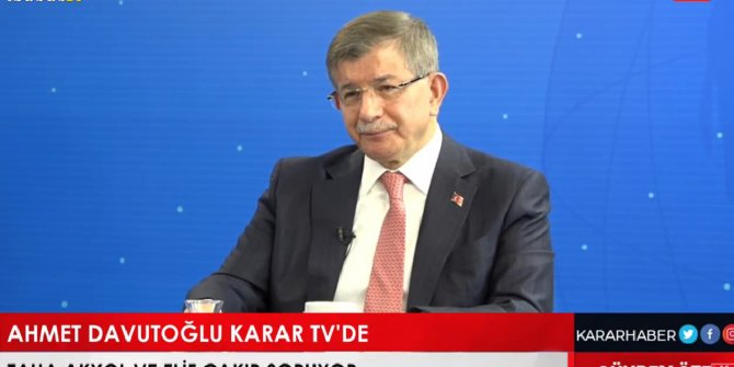 Erdoğan yol ayrımında diyerek uyardı. Ahmet Davutoğlu'ndan flaş iddia
