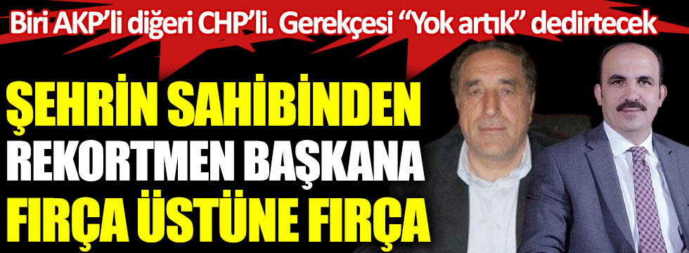 Konya'nın sahibinden rekortmen başkana fırça. Biri AKP’li diğeri CHP’li. Gerekçesi yok artık dedirtecek