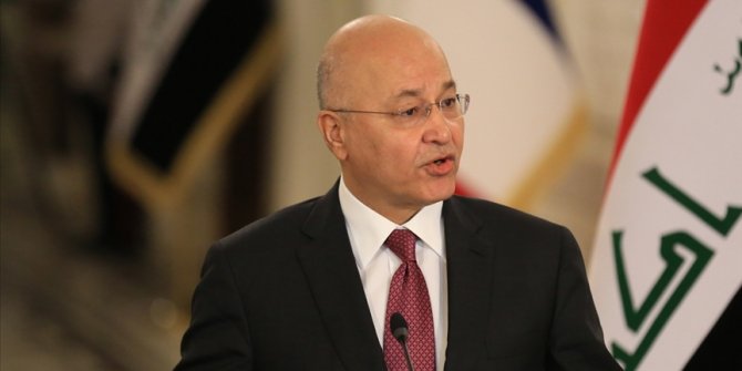 Irak Cumhurbaşkanı Salih'ten saldırı açıklaması: Bağdat’taki patlama halkın barış ve geleceğini hedef aldı
