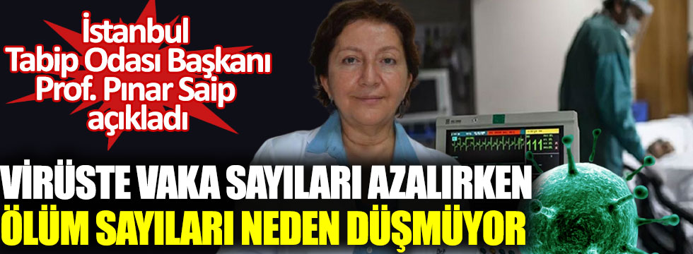 Korona virüste vaka sayıları azalırken ölüm sayıları neden düşmüyor. İstanbul Tabip Odası Başkanı Prof. Pınar Saip açıkladı!