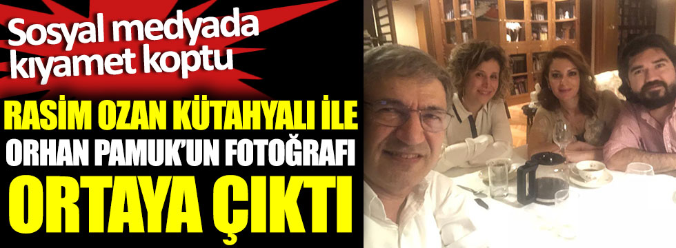 Rasim Ozan Kütahyalı ile Orhan Pamuk’un fotoğrafı ortaya çıktı. Sosyal medyada kıyamet koptu