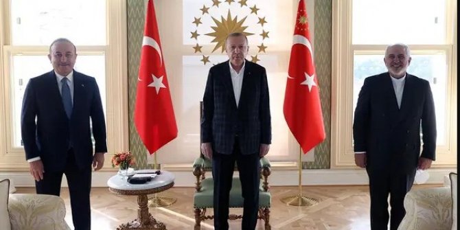 Cumhurbaşkanı Erdoğan İran Dışişleri Bakanı Cevat Zarif'i kabul etti