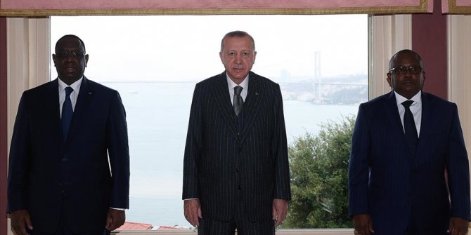 Cumhurbaşkanı Erdoğan Gine Bissau ve Senegal Cumhurbaşkanları ile görüştü