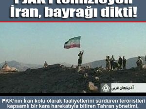 PJAK’ı temizleyen İran, bayrağı dikti!