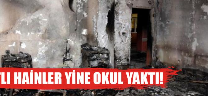 PKK'lılar Van'da Okul Yaktı!