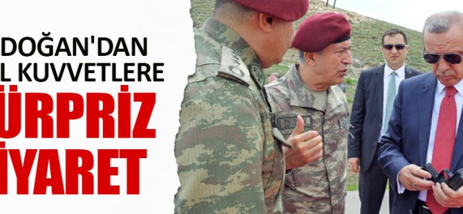 Erdoğan Özel Kuvvetleri ziyaret etti